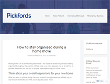 Tablet Screenshot of blog.pickfords.co.uk